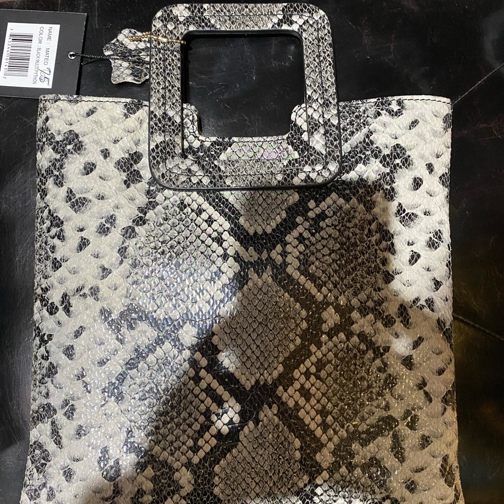 Leather handheld or fold clutch bag